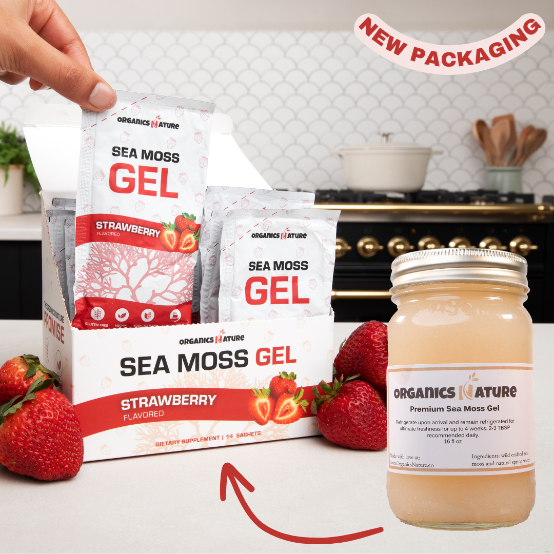 Sea Moss Gel Sachets Single Serve Sea Moss Sachets by Organics Nature