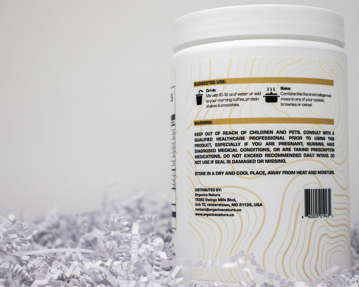 Buy Sea Moss with Collagen Free Shipping Organics Nature