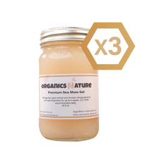 Load image into Gallery viewer, Sea Moss Gel - 16oz Jar x 3
