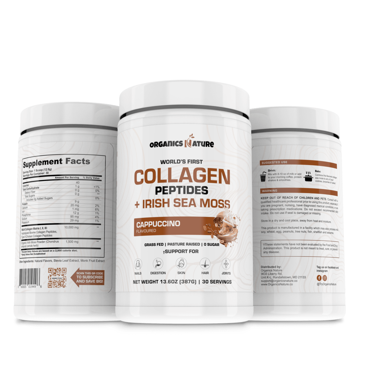 Cappuccino Collagen Sea Moss - 2 Tubs