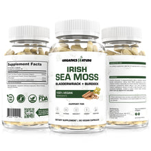 Load image into Gallery viewer, organic sea moss with burdock root organics nature
